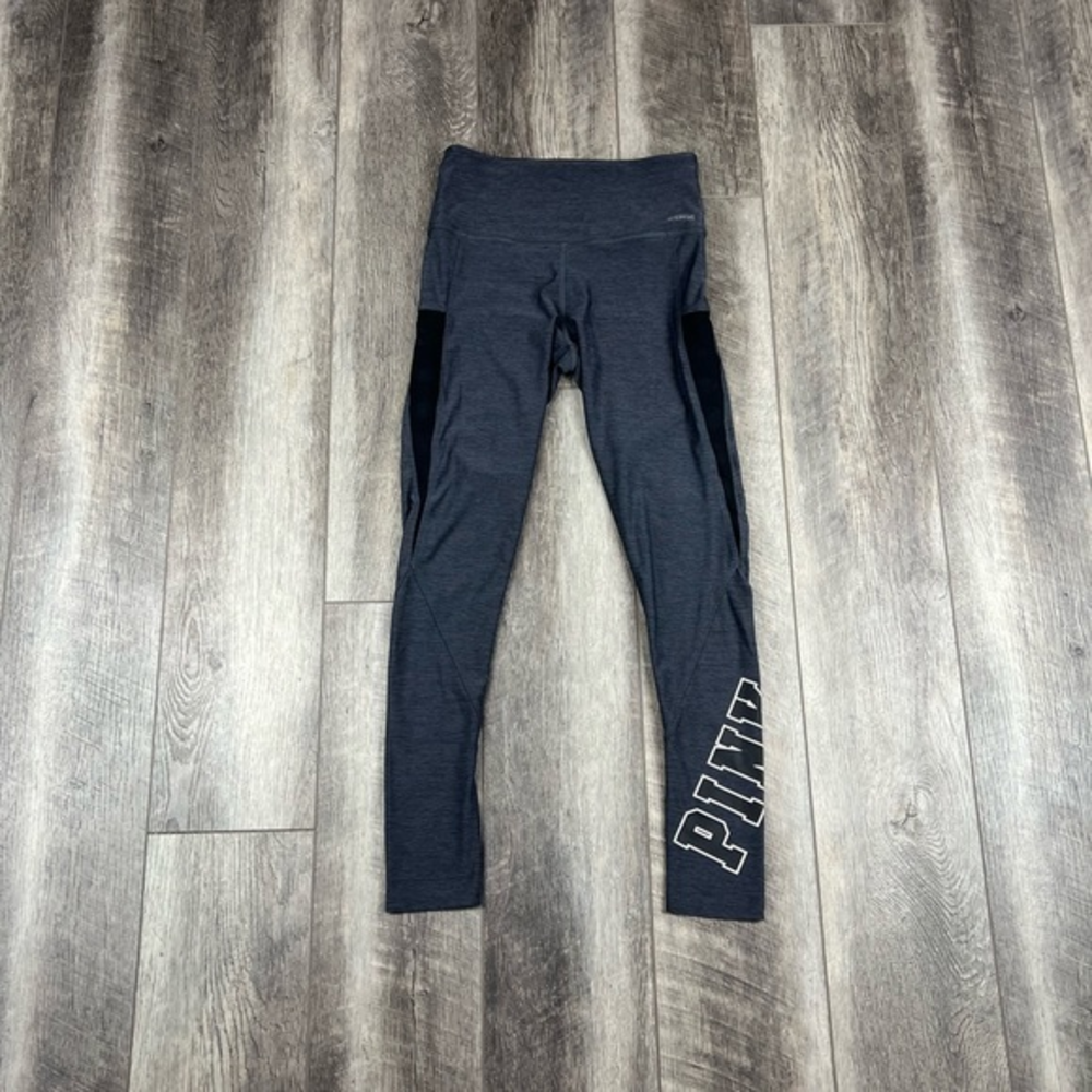 VS Grey Mesh Logo Leggings